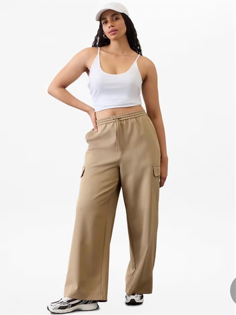 Athleta Promenade Cargo Pant in Khaki